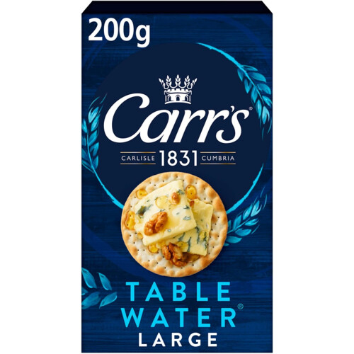 (Pack Of 6) Carr's Table Water Large Crackers 200g
