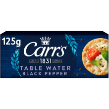 (Pack Of 2) Carr's Table Water Cracked Black Pepper 125g