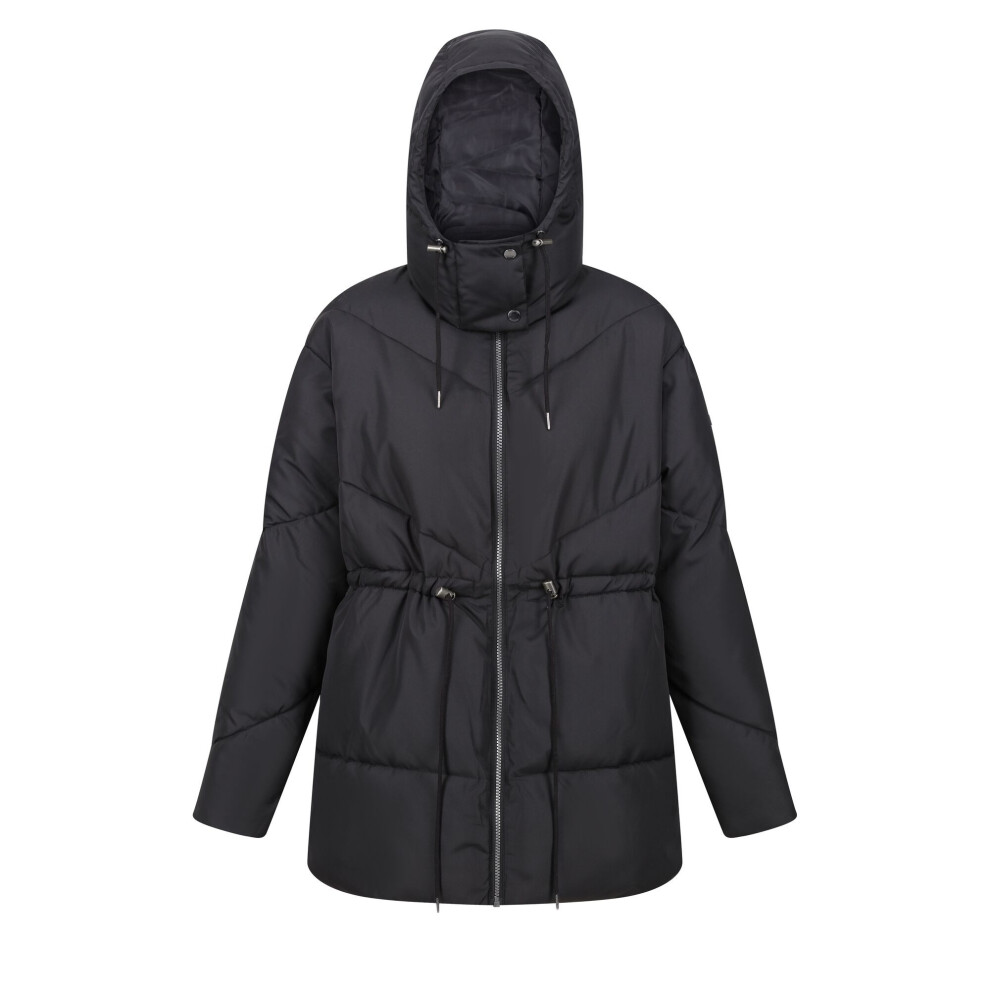 (10 UK, Black) Regatta Womens/Ladies Rurie Baffled Padded Jacket
