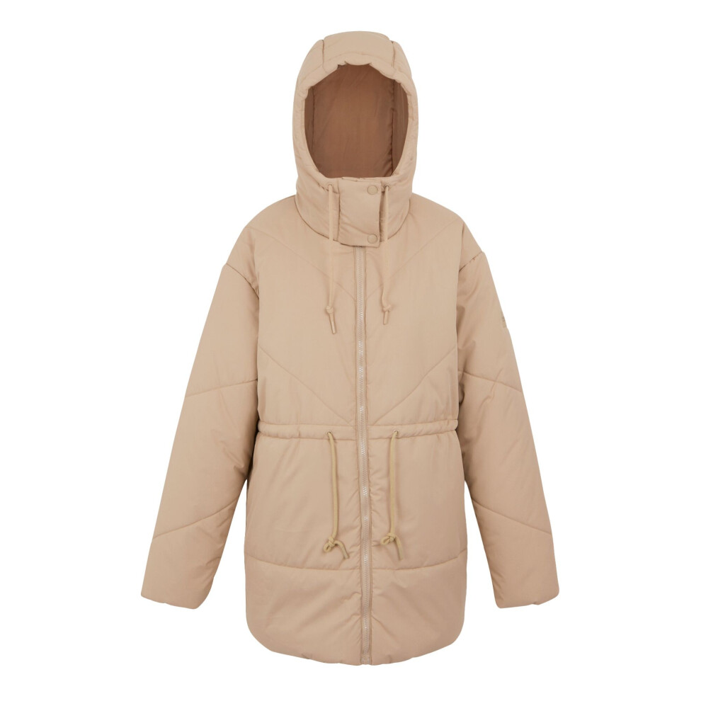 (16 UK, Warm Taupe) Regatta Womens/Ladies Rurie Baffled Padded Jacket