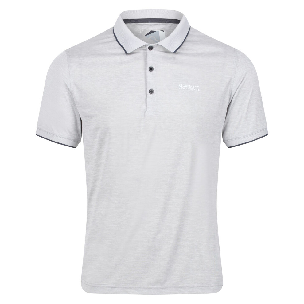 (L, Silver Grey) Regatta Mens Remex II Polo Shirt