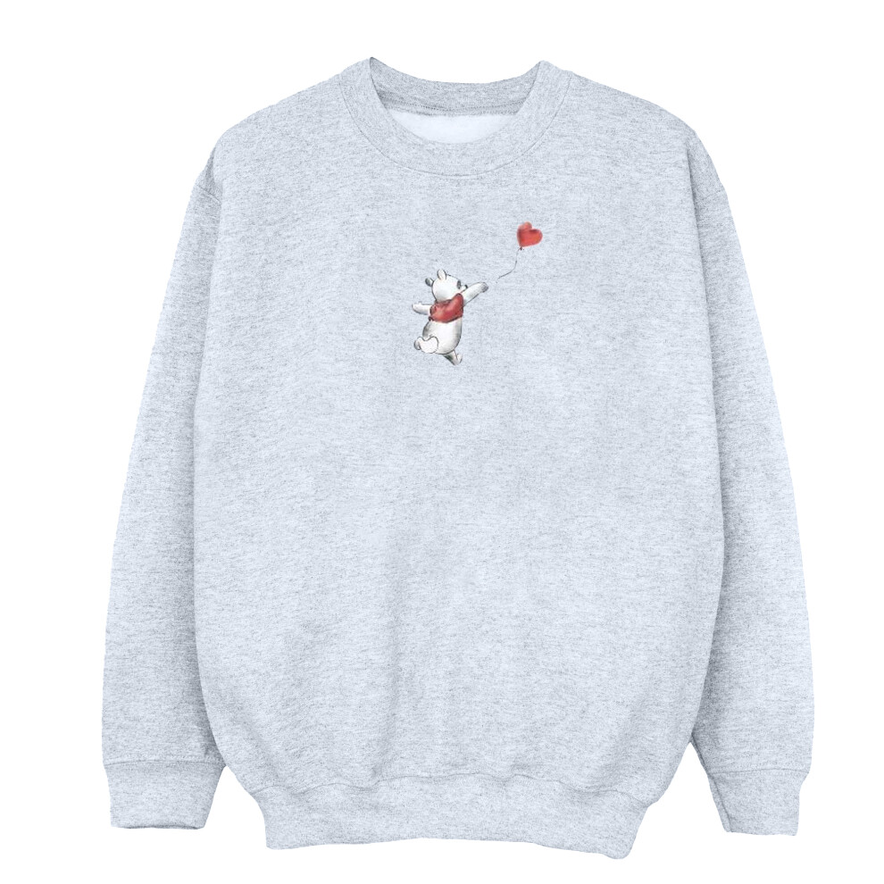 (XL, Sports Grey) Disney Womens/Ladies Winnie The Pooh Balloon Sweatshirt