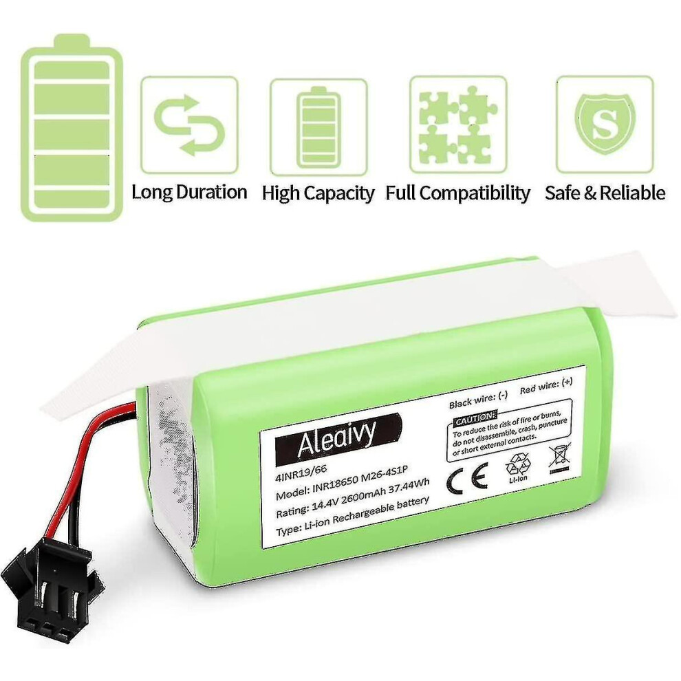 14.4V 2600Mah Li-Ion Rechargeable Replacement Battery Compatible With Ecovacs Deebot N79s,N79,Dn622,Eufy Robovac 11,11S 8994439481634