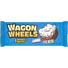( Pack Of 4) Wagon Wheels Jammie Chocolate Biscuit Bars x6