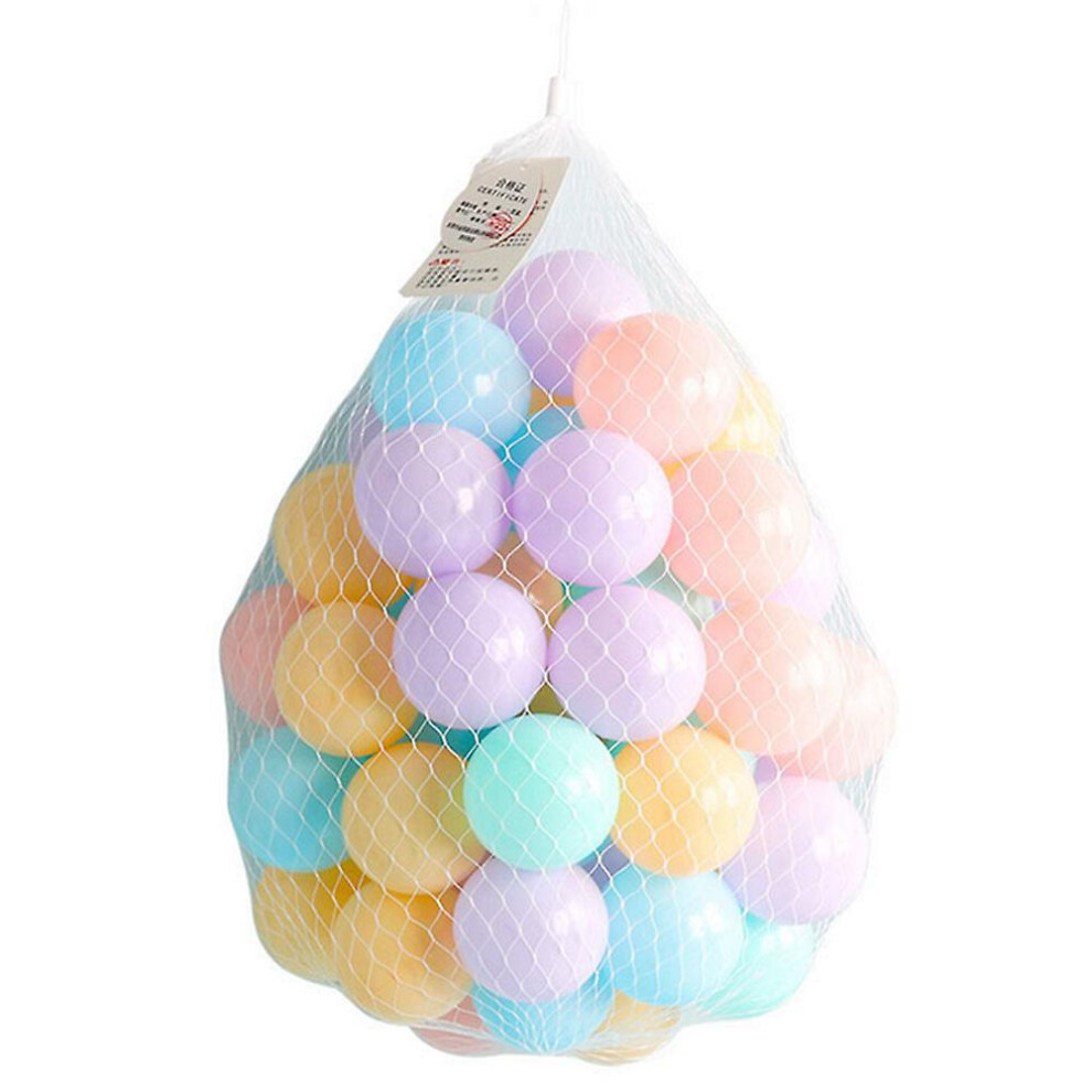 (Color Mixing) 100 Pcs Multicoloured Soft Pit Balls, Plastic Play Balls Ocean Balls Thicken Playpen Balls Seven Colors