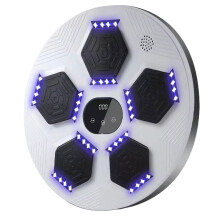 (White) Boxing Training Music Electronic Boxing Wall Target Smart Wall Mounted Combat