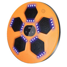 (Orange) Boxing Training Music Electronic Boxing Wall Target Smart Wall Mounted Combat