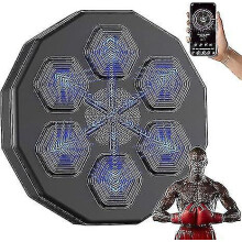 (Black) Boxing Training Music Electronic Boxing Wall Target Smart Wall Mounted Combat