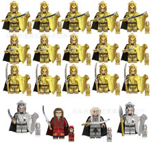 (19pcs-A) Lord of the Rings Noldor Elf Guardians Medieval Soldiers Orcs MiniFigures Toys Kids Gift