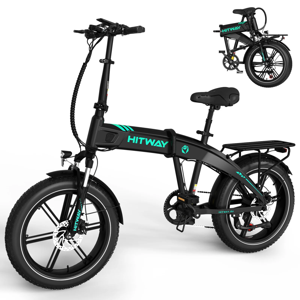 HITWAY E-Bike Removable Battery Foldable City Bikes,HITWAY BK36: Your Portable Off-Roader