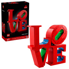 LEGO Art 31214 LOVE - Set di costruzione per adulti - Decorazione e regalo per coppie