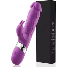 Dildo Rabbit Vibrator Realistic Clit G-Spot Massager Sex Toy for Women
