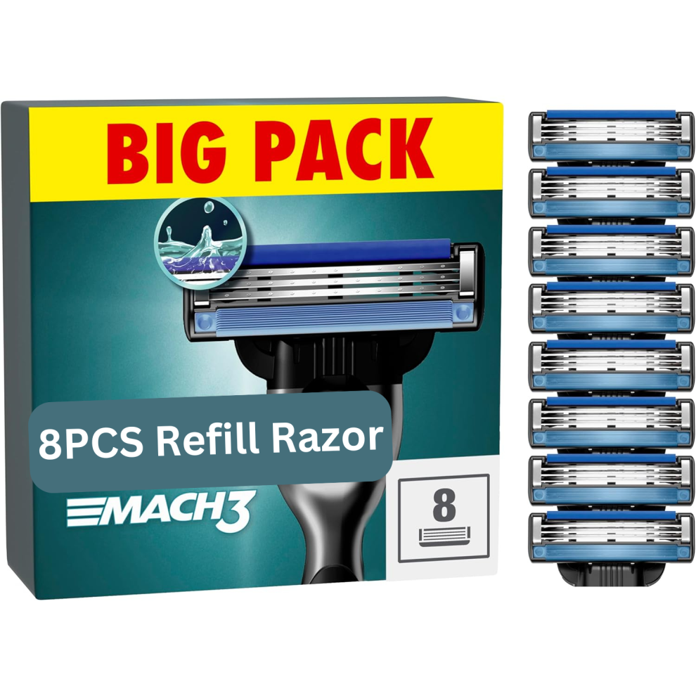 8 PCS Mach 3 Manual Razor Blades