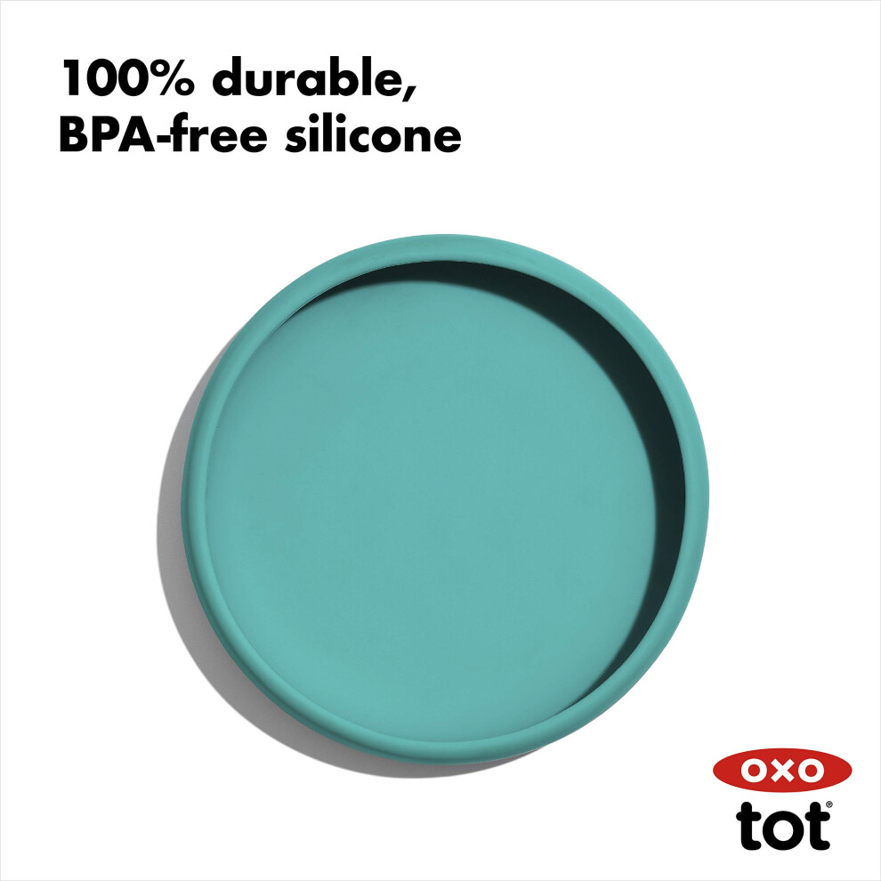 OXO Tot Silicon Plate - Teal