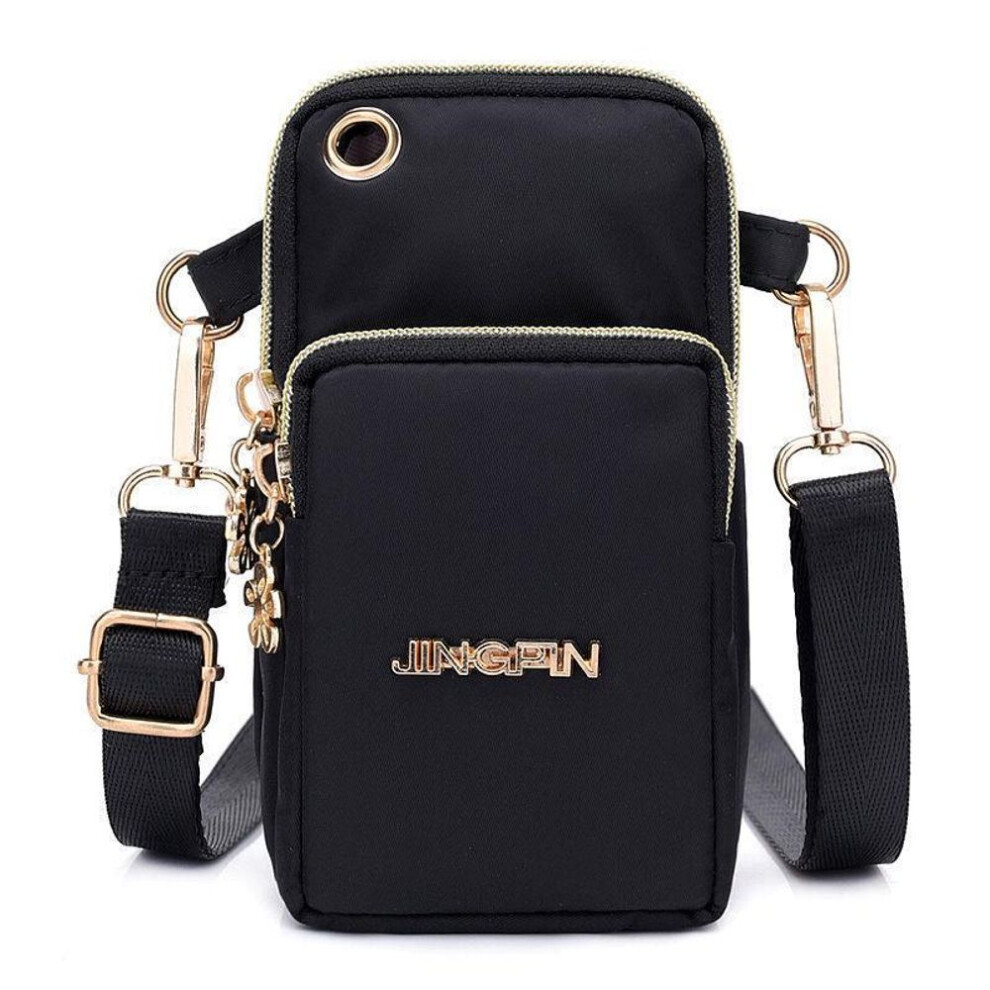 (black, 17*5*12cm) Yogodlns Outdoor Sports Mobile Phone Bag Running Wrist Bag Small Coin Pouch Purse (shoulder / Hanging Neck)