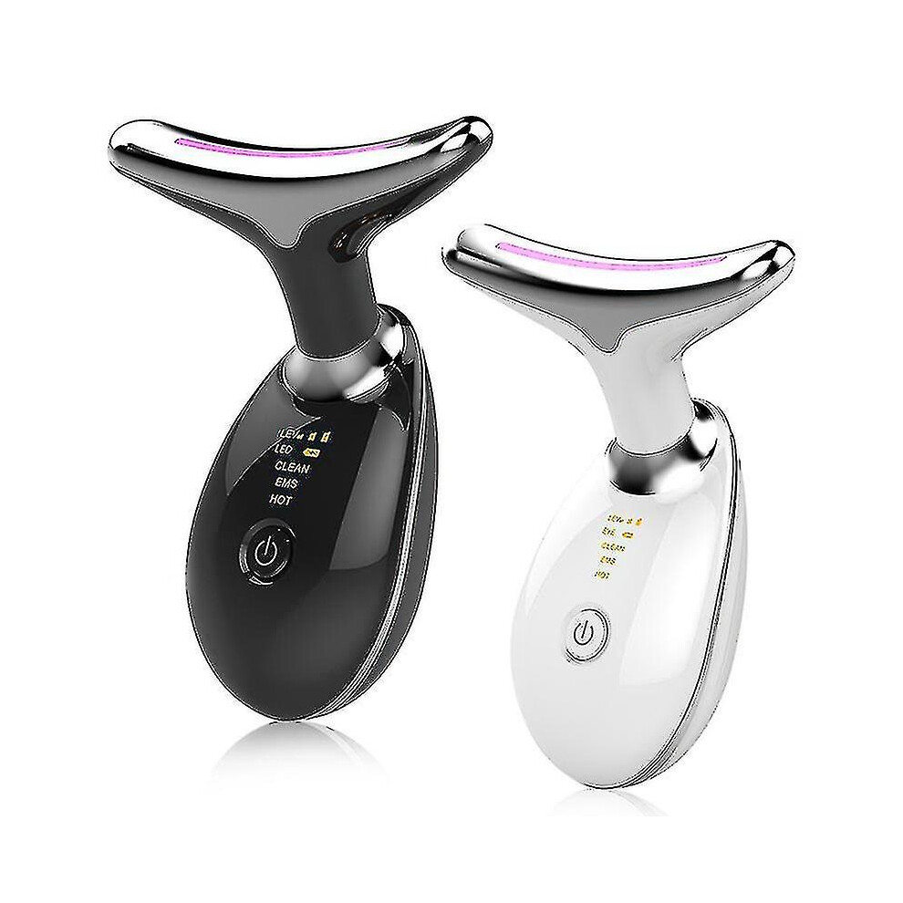 Neck Facial Lifting Device Ems Microcurrent Led Photon Therapy Vibration Face Massager Anti Wrinkles