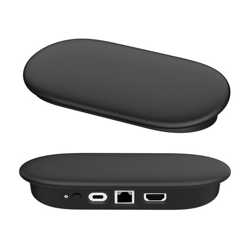 (Black) Mainframe Protective Case for Google TV Streamer(4K) Anti-Drop Specialized Silicone Protective Case Accessories