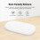 (White) Mainframe Protective Case for Google TV Streamer(4K) Anti-Drop Specialized Silicone Protective Case Accessories 3