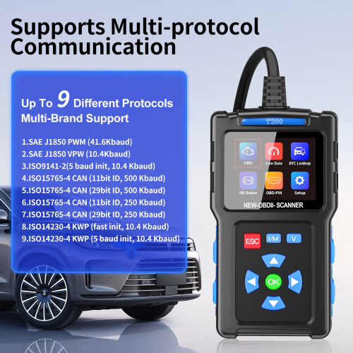 T200 Universal Car OBD2 Scanner Read Clear Fault Codes Engine Tester Battery Scan Tool 1