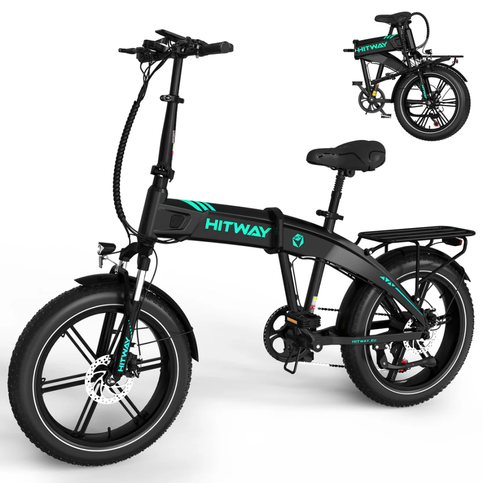 Hitway BK36 20" Tire Folding Electric Bike 500W 48V 10.4Ah E-Bike