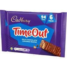 (Pack Of 2) Cadbury Timeout Wafer Chocolate Biscuit x6 108g