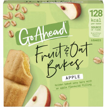 (Pack Of 6) Go Ahead Apple Fruit & Oat Bakes Snack Bars 6x35g