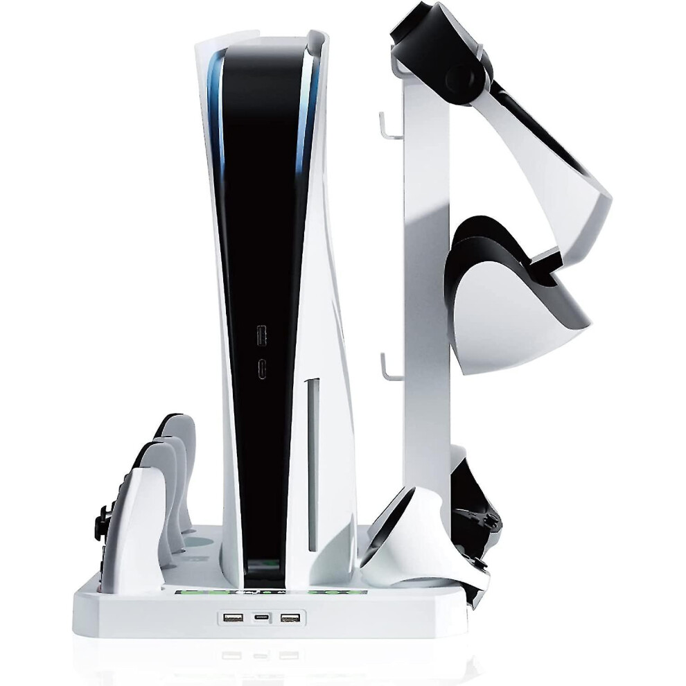 Ps5 Accessories Stand Cooling Station, Psvr2 Controller Charging Station, Vr2 Glasses Headset Holder, For Ps5 Disc, Digital Editions(low Price Sales)-image-OPC-PFWQVYF-NEW