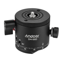 Dh-55d Hdr Panorama Panoramic Ball Head With Indexing Rotator Aluminum Alloy Max. Load 15kg/33lbs