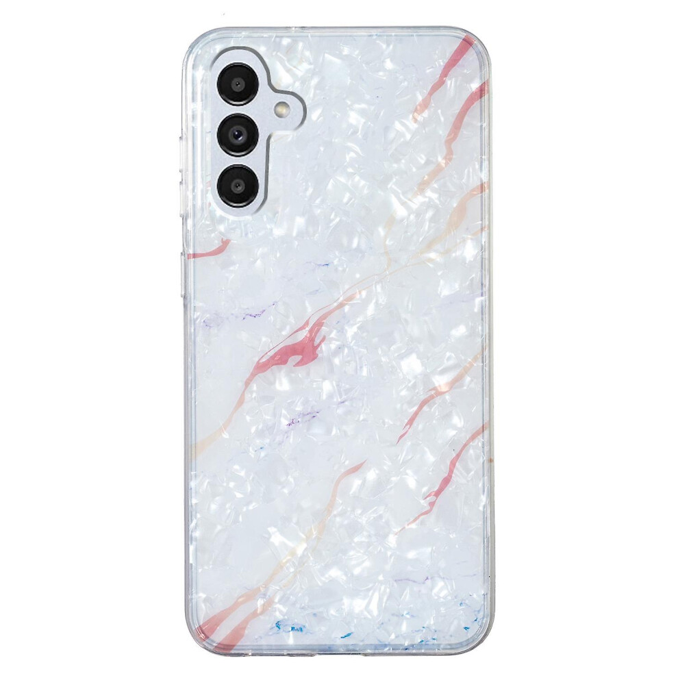( Marble) For Samsung Galaxy A13 5G Soft Tpu Shell Pattern Case Imd Marble Flower Phone Cover Butterfly White 8994439563910