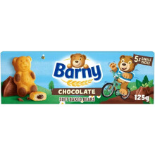 (Pack Of 4) Barny Chocolate Soft Baked Bears Biscuits x5 125g