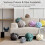 (Light Grey) Knotted Plush Throw Pillow - Round Cushion For Sofa Or Bedroom 2