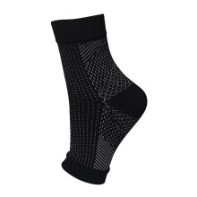 (Black White, L-XL) Soothesocks For Neuropathy Compression Ankle Compression Socks Fp