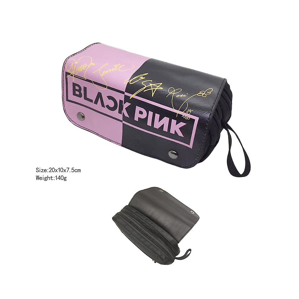 Blackpink Pencil Case For College Students - Durable Construction, Large Capacity, And Multiple Slots For Stationery, Pens, And Pencils