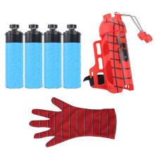 (D) Spider-man Glove Web Shooter Hero Launcher Wrist Toy Set Spiderman Bracers Toys_gzyv_k05