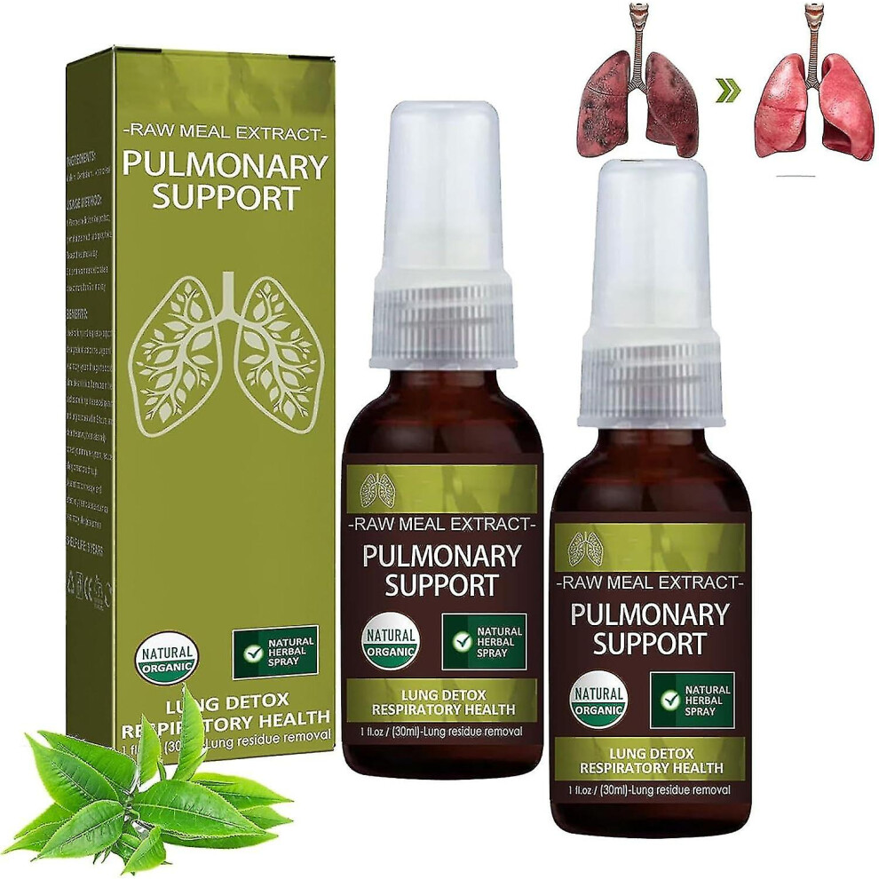 (2pcs) Breathdetox Herbal Lung Cleansing Spray, Lung Health Supplement, Clears Lungs Of Waste And Mucus, Promotes Lung Health
