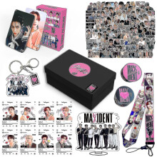 (A) Stray Kids New Maxident Box Set Kpop Merche Photos Lanyard Keychain For Skz Fans