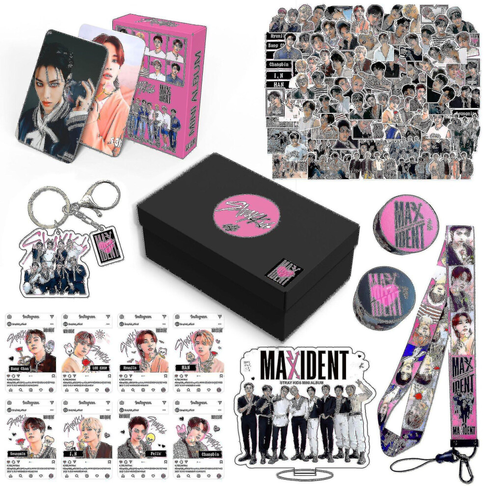 (A) Stray Kids New Maxident Box Set Kpop Merche Photos Lanyard Keychain For Skz Fans Not,Specified