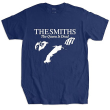 (Navy blue, 4XL) T Shirt Summer Tops The Smiths "the Queen Is Dead"