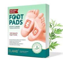 Elaimei 10 Pcs Ginger Foot Pads Bamboo Foot Care For Healthy Body Feet Sheet Relieve Stress Improve Sleep Reducing Dysmenorrhea
