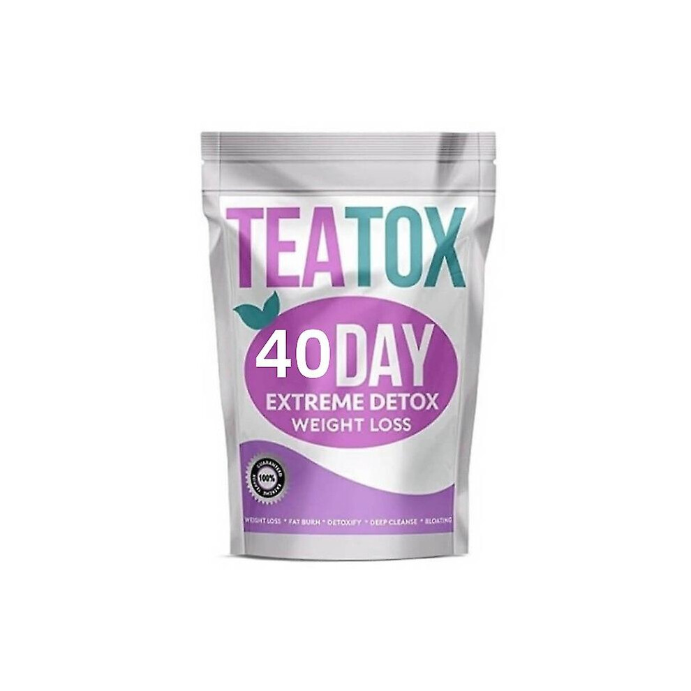 (40 DAY) Natural Teatox Teabag For Effective Slimming Detox Fast Lost Weight Skinny Belly Flat Tummy Burn Fat Burning Tea Polyphenols