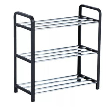 Metal 3-Tier Stackable Shoe Storage Shelf, Easy Assemble Shoe Rack Storage Unit