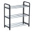 Metal 3-Tier Stackable Shoe Storage Shelf, Easy Assemble Shoe Rack Storage Unit 1