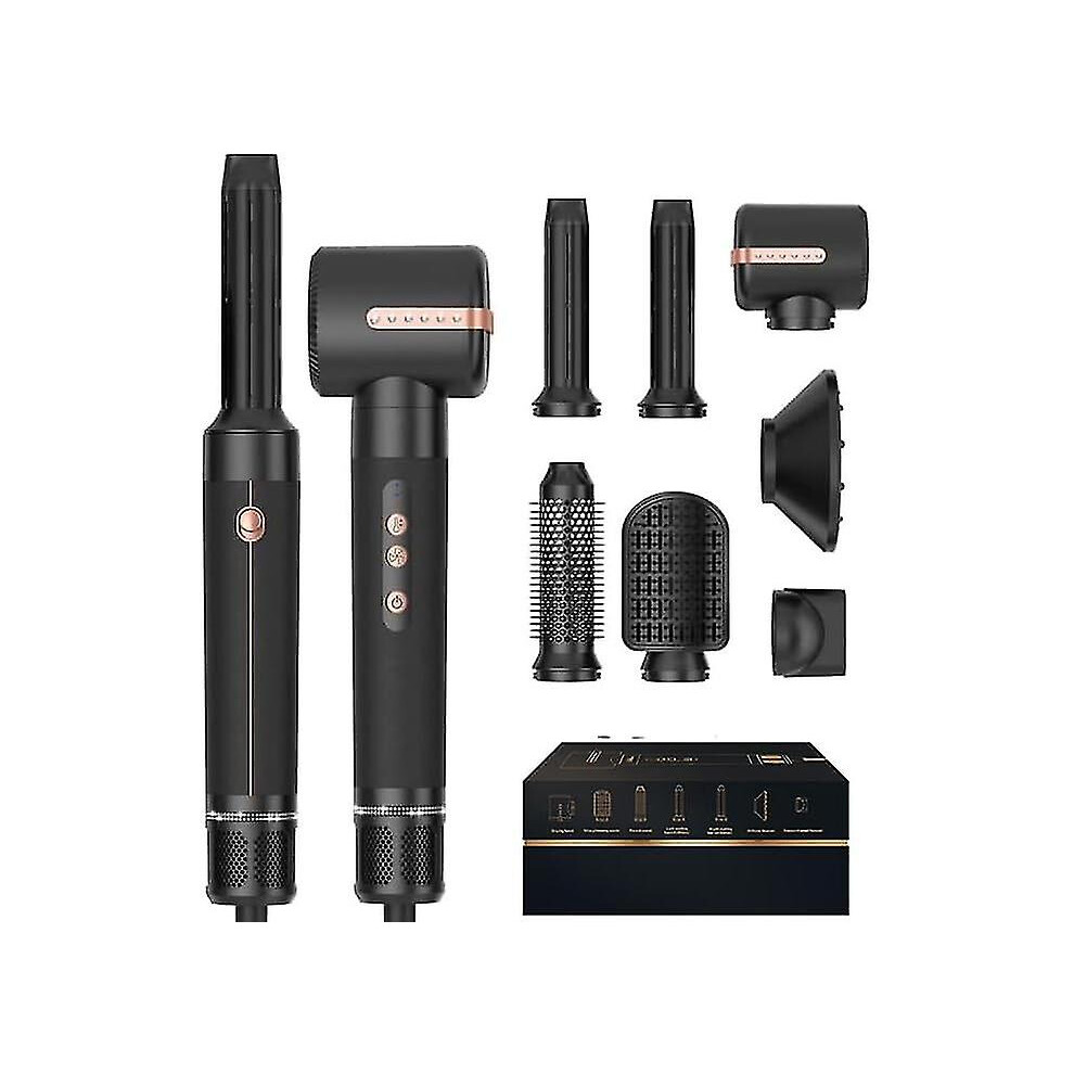 7-in-1 Hair Dryer Brush Set with 110,000 RPM High-Speed – 7 Attachments for Drying, Styling, Curling, Straightening, Volumizing & Scalp Massage