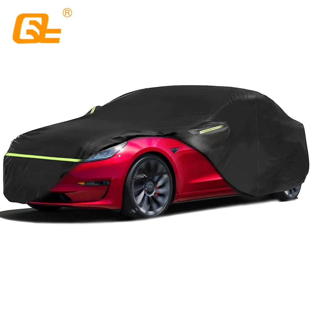 Car Cover Waterproof All Weather Protection Outdoor Car Covers Snowproof Windproof With Charge Port Opening For Tesla Model 3 8994439668257