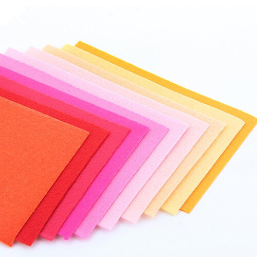 40pc Multicoloured Felt Sheets 1