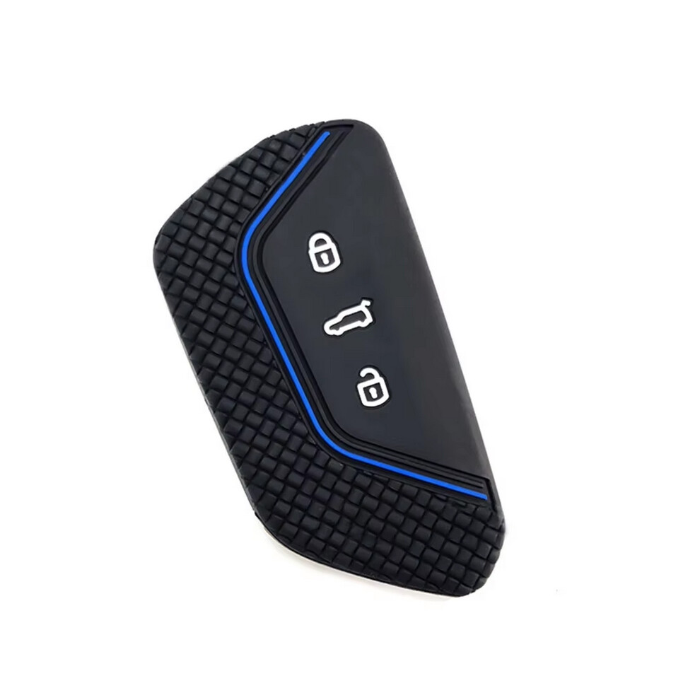 ( Line) For Vw Golf 8 Mk8 Gti Gtd R Id3 Id4 2020 Decoration Silicone Car Key Case Fob Holder Cover Trim Car Accessories Blue 6911015808731