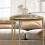 Homcom HOMCOM Nesting Coffee Table Set of 2 with Metal Frame, Gold Tone 7