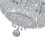 Living And Home 40CM Elegant Crystal Round Ceiling Pendant Light, Cool White 5