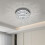Living And Home 3-Tier Chic Crystal Ceiling Light with Chrome Finish 1