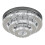Living And Home 3-Tier Chic Crystal Ceiling Light with Chrome Finish 3